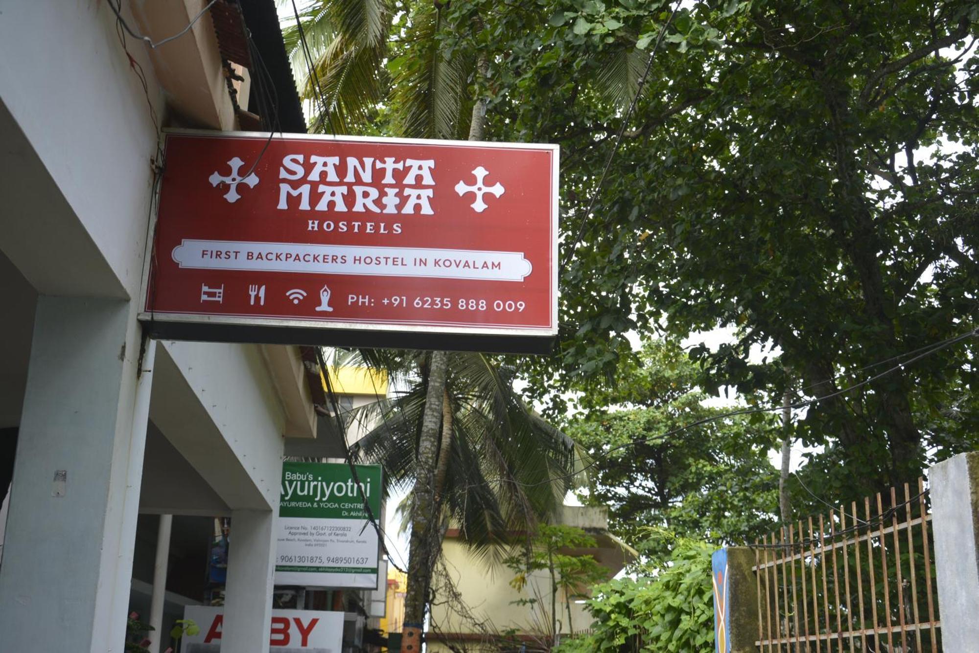 Santa Maria Hostel Kovalam Buitenkant foto